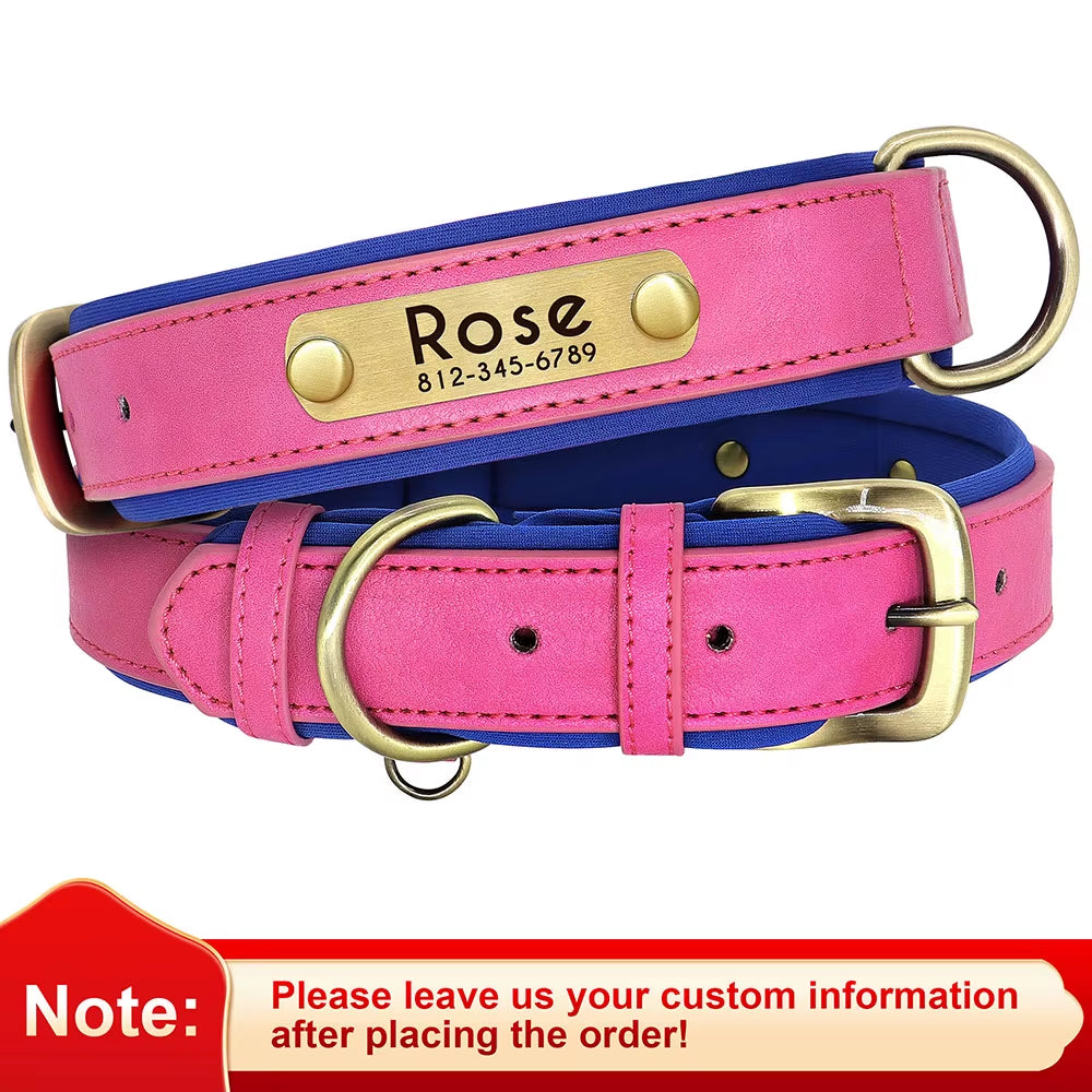 Customized Leather Pet Collar