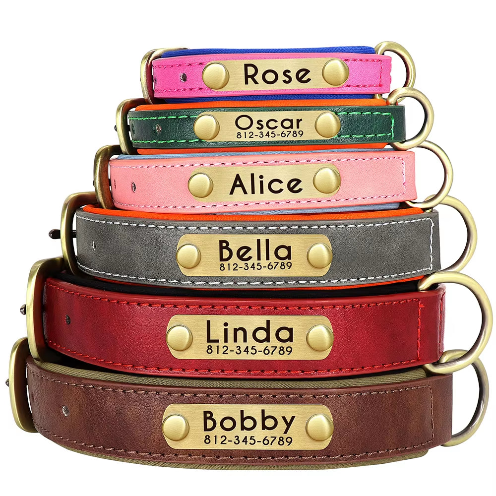 Customized Leather Pet Collar 