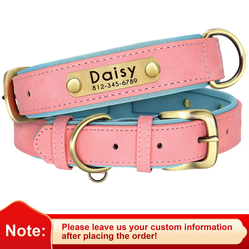 Customized Leather Pet Collar 