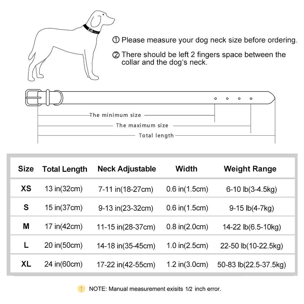 Customized Leather Pet Collar 