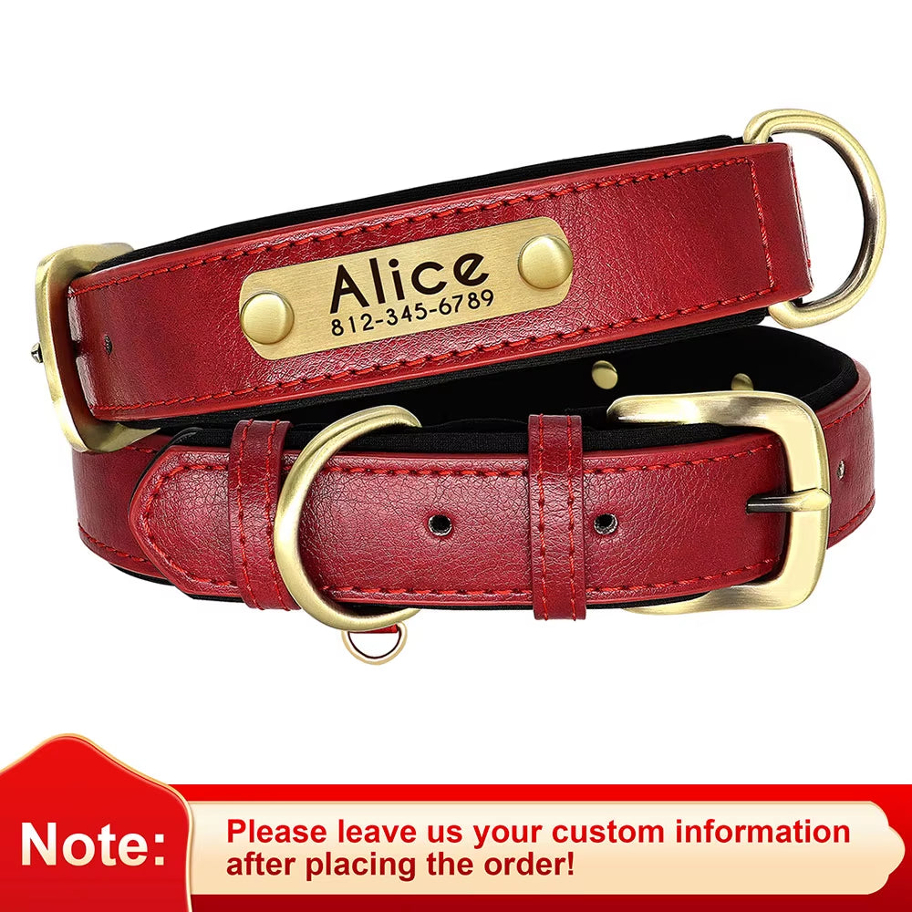 Customized Leather Pet Collar 