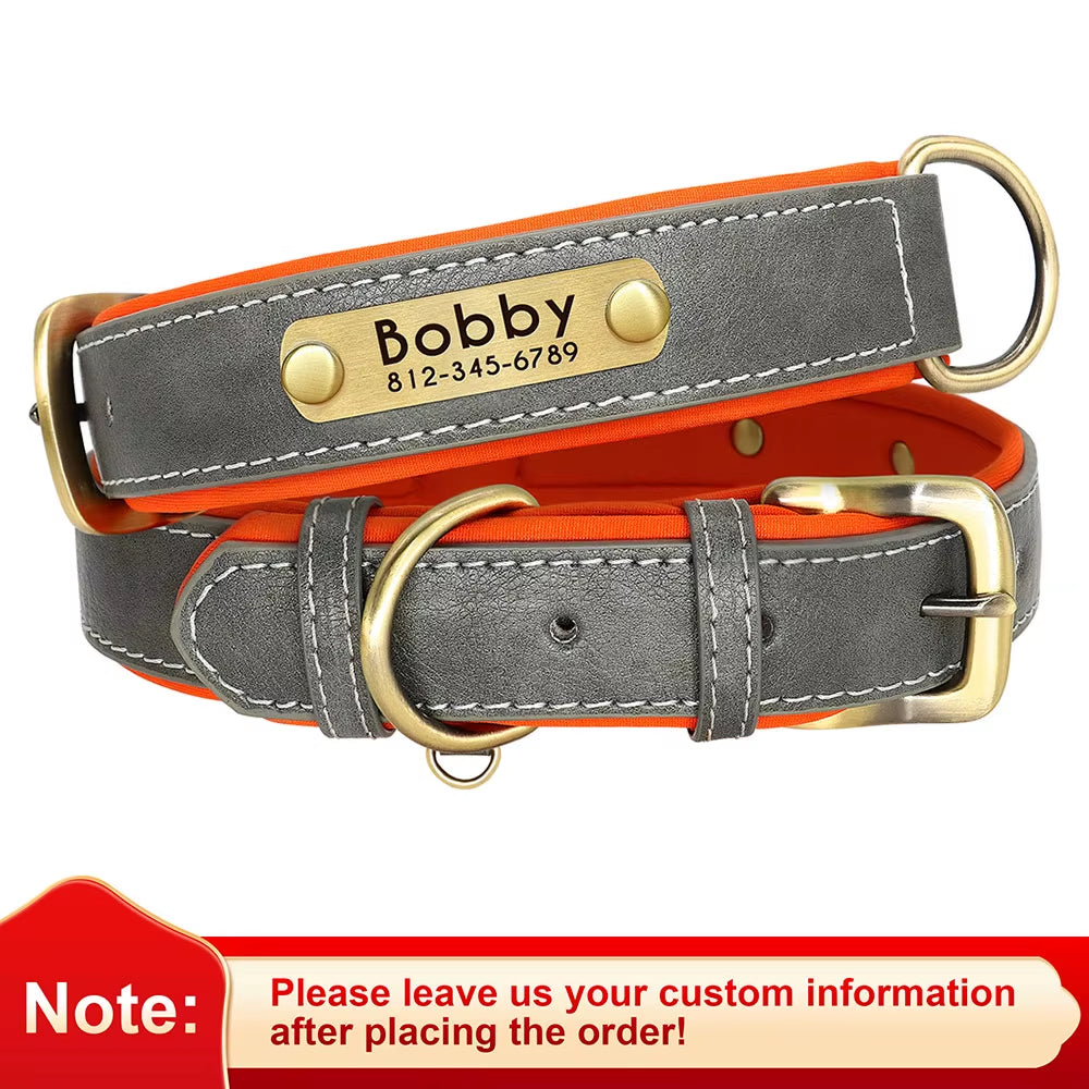 Customized Leather Pet Collar 