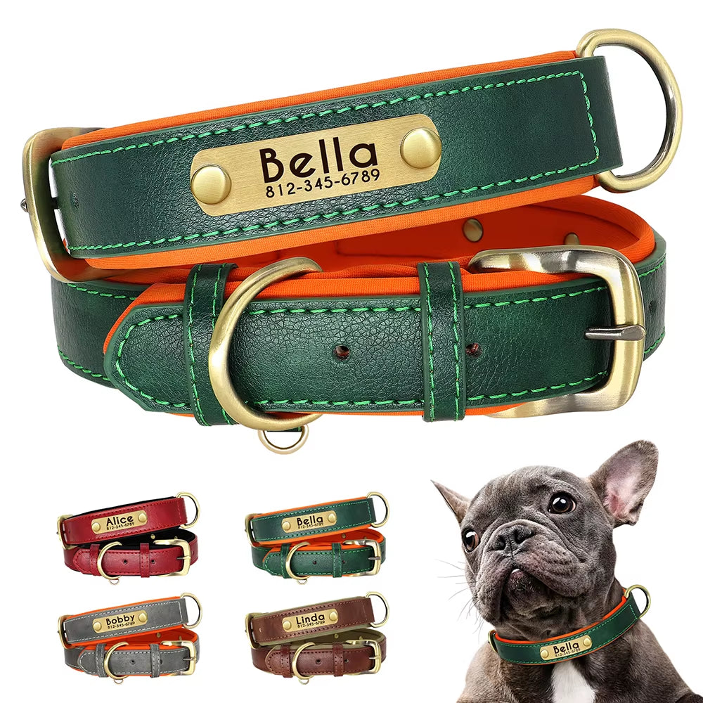 Customized Leather Pet Collar 