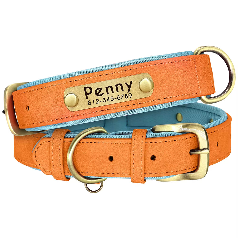Customized Leather Pet Collar 