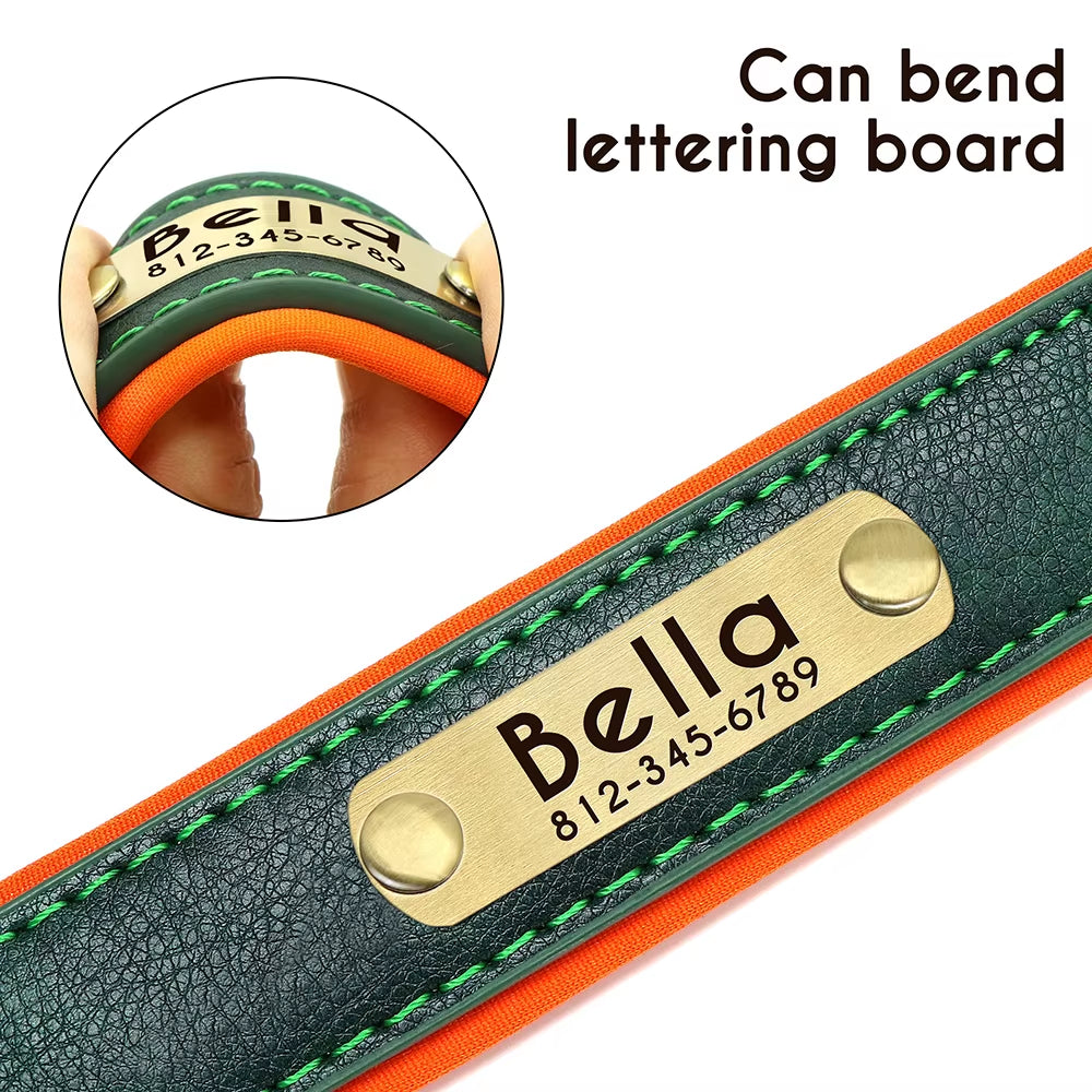 Customized Leather Pet Collar 