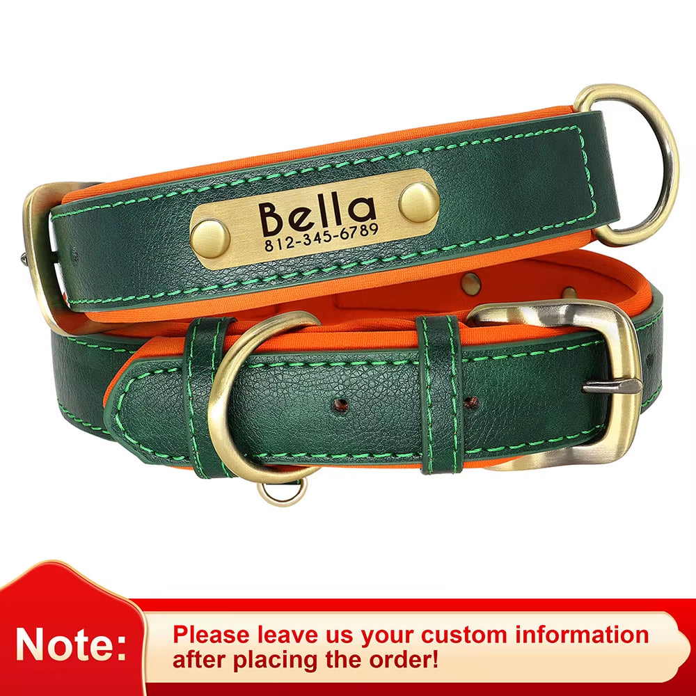 Customized Leather Pet Collar 